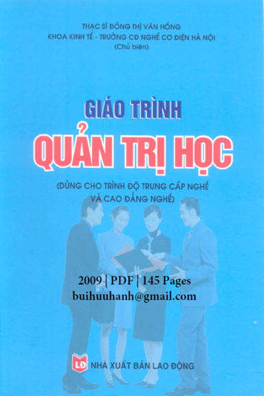 Quản trị học (Dùng cho trung cấp nghề và cao đẳng nghề)