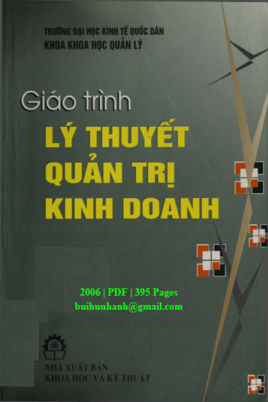 Lý thuyết quản trị kinh doanh (Phần 2)