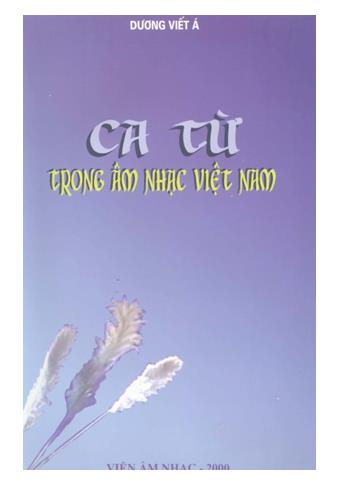 Ca từ trong âm nhạc Việt Nam