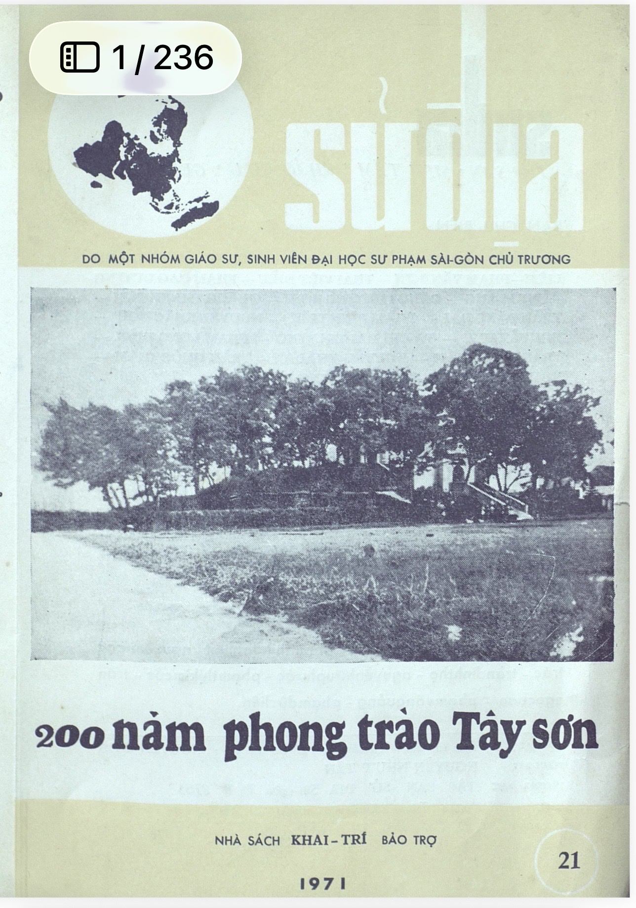 Tập san Sử Địa (Số 21/1971)
