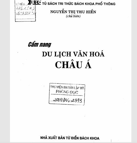 Cẩm nang du lịch văn hóa Châu Á