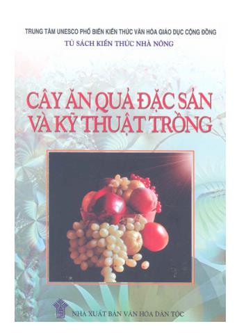 Cây ăn quả đặc sản và kỹ thuật trồng