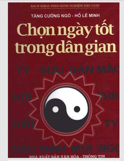 Chọn ngày tốt trong dân gian (Lịch dân gian Trạch Cát)