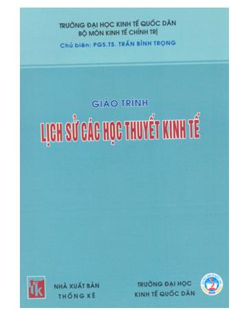 Giáo trình lịch sử các học thuyết kinh tế