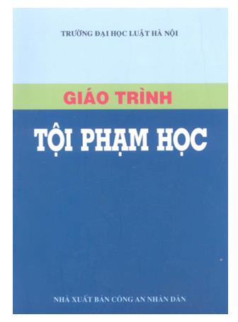 Giáo trình tội phạm học