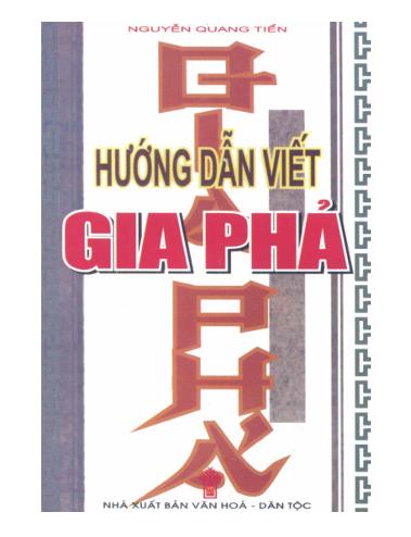 Hướng dẫn viết gia phả