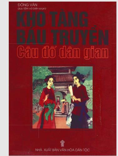 Kho tàng báu truyền câu đố dân gian