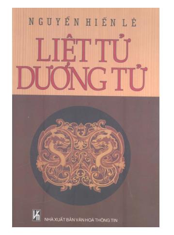 Liệt Tử và Dương Tử