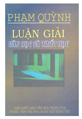 Luận giải Văn học và Triết học