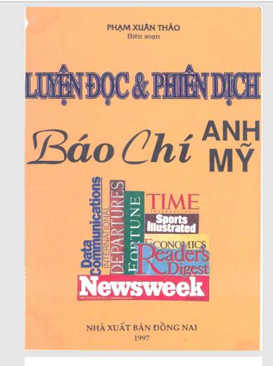 Luyện đọc và phiên dịch báo chí Anh Mỹ