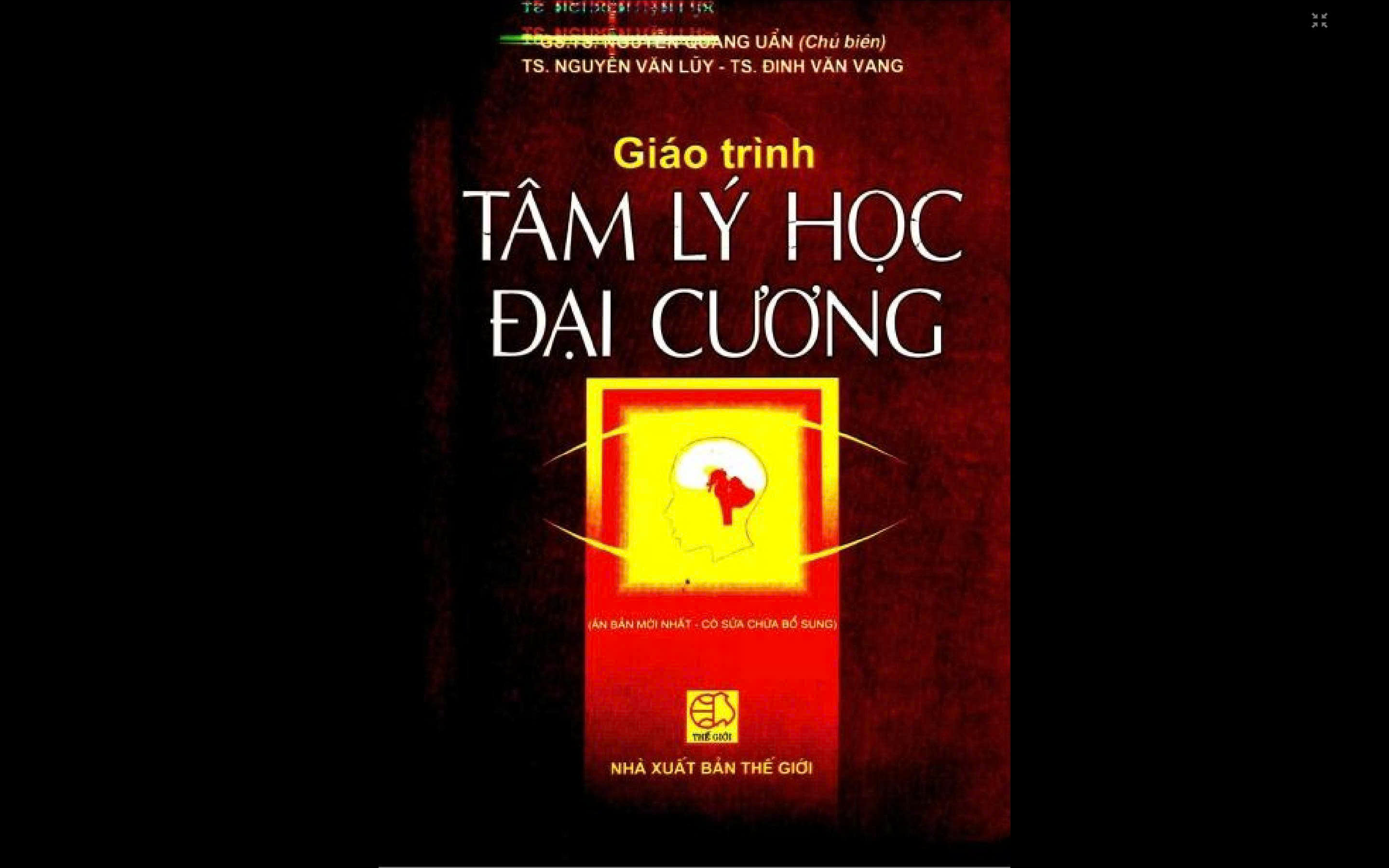 Giáo trình Tâm lý học đại cương