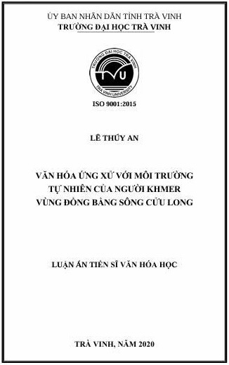 Văn hóa ứng xử với môi trường tự nhiên của người Khmer vùng Đồng bằng sông Cửu Long