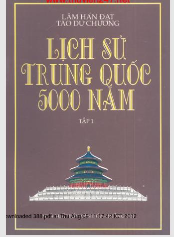 Lịch sử Trung Quốc năm ngàn năm - Tập 1