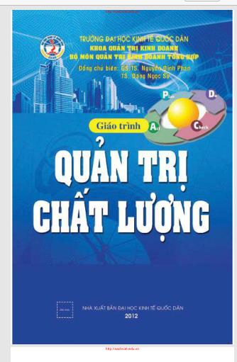 Giáo trình Quản trị chất lượng