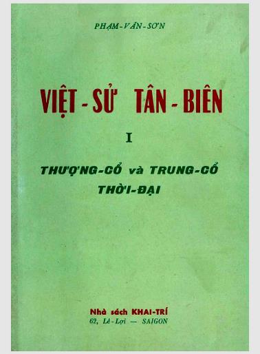 Việt sử tân biên. Quyển 1: Thượng cổ, trung cổ và thời đại