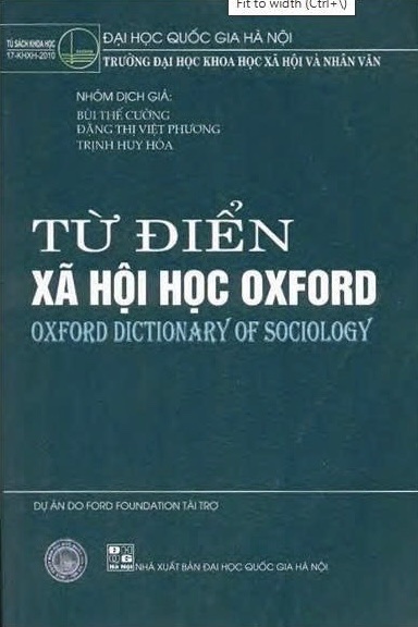 Từ điển xã hội học Oxford