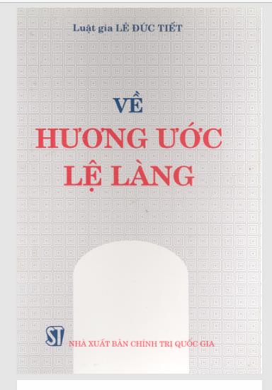 Về hương ước lệ làng