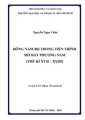 Đông Nam Bộ trong tiến trình mở đất phương Nam (thế kỉ XVII–XVIII)