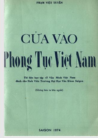 Cửa vào phong tục Việt Nam