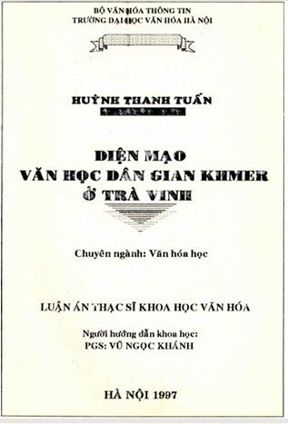 Diện mạo văn học dân gian Khmer ở Trà Vinh